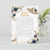 Bridal Mad Libs Horse Race Hat Theme Game 招待状 (スタンド正面)