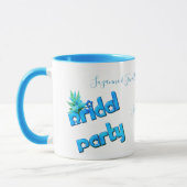 Bridal Party Cute Personalized Wedding マグカップ (左)