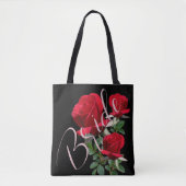 Bridal Red Roses Brides Bag トートバッグ (正面)