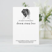 Bridal Show Hair Tie Scrunchie Note Card エンクロージャーカード (スタンド正面)