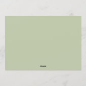 Bridal shower  招待状 (裏面)