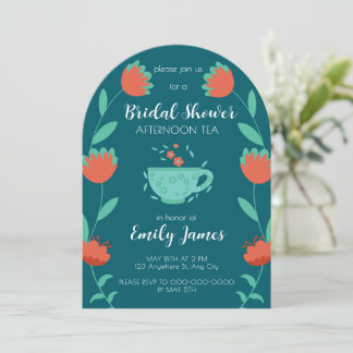 Bridal Shower - Afternoon Tea Party Invitation 招待状
