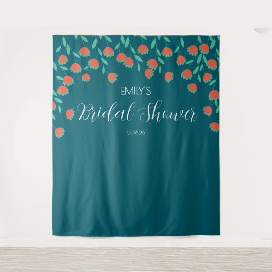 Bridal Shower Backdrop タペストリー (正面)