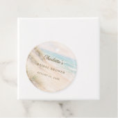 Bridal Shower beach coastal elegant DIY フェイバータグ (インサイチュ)