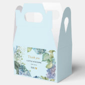 Bridal Shower Blue Hydrangeas Thank you フェイバーボックス (オープン)