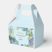Bridal Shower Blue Hydrangeas Thank you フェイバーボックス (正面サイド)