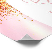 Bridal Shower Blush Pink Welcome Poster ポスター (角)