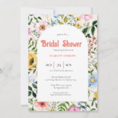 bridal shower boho vintage invitation 招待状 (正面)