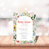 bridal shower boho vintage invitation 招待状