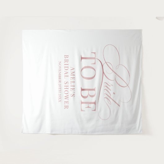 Bridal shower Bride to Be backdrop タペストリー (正面(横))