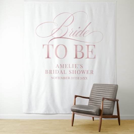 Bridal shower Bride to Be backdrop タペストリー (インサイチュ)