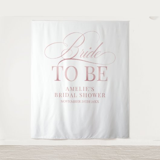 Bridal shower Bride to Be backdrop タペストリー (正面)