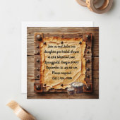 Bridal Shower Card ノートカード (正面/裏面インサイチュ)