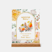 Bridal Shower Drink Bar Floral Mocktail Station アクリルサイン (正面)