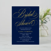 Bridal Shower Elegant Invitation Foil Invitation 箔招待状 (立ち正面)