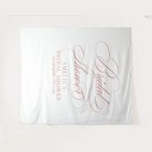 Bridal shower elegant modern pink backdrop タペストリー (正面(横))