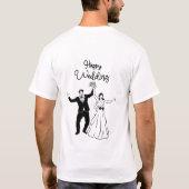 Bridal Shower Elegant Pink Minimal Design Tシャツ (裏面)