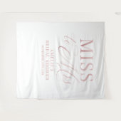 Bridal shower elegant rose gold backdrop タペストリー (正面(横))