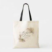 Bridal shower favor pampas eucalyptus elegant トートバッグ (裏面)