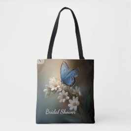 Bridal Shower Flower and Butterfly Custom Tote Bag トートバッグ