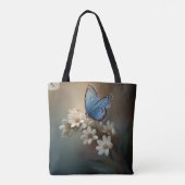 Bridal Shower Flower and Butterfly Custom Tote Bag トートバッグ (裏面)
