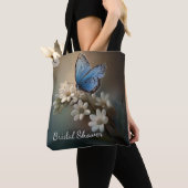 Bridal Shower Flower and Butterfly Custom Tote Bag トートバッグ (クローズアップ)