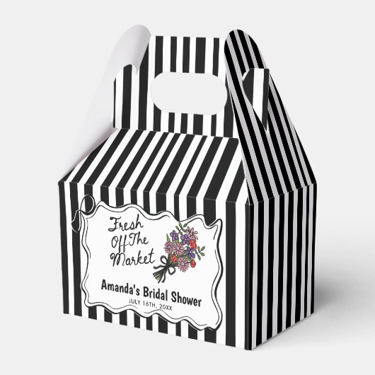 Bridal Shower Fresh Off The Market フェイバーボックス (正面サイド)