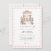 Bridal Shower Fresh off the Market Flower Market  招待状 (正面)