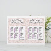 Bridal Shower Game- What is in your purse? (スタンド正面)