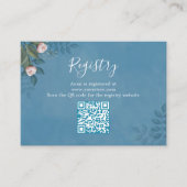 Bridal Shower Gift Registry Floral Card エンクロージャーカード (正面)