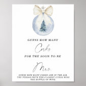 Bridal Shower Guess How Many Corks Poster ポスター (正面)