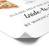  bridal shower Help the busy bride Address ポスター (角)