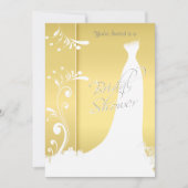 Bridal Shower in a Beautiful Yellow Invitation 招待状 (正面)