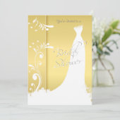 Bridal Shower in a Beautiful Yellow Invitation 招待状 (スタンド正面)