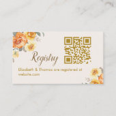 Bridal Shower in Spring with a Touch of Orange Flo エンクロージャーカード (正面)