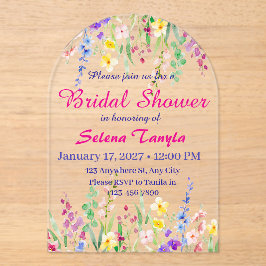 Bridal Shower Invitation Card アクリル招待状