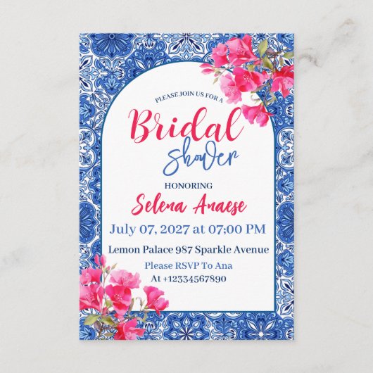 Bridal Shower Invitation Card 招待状 (正面)