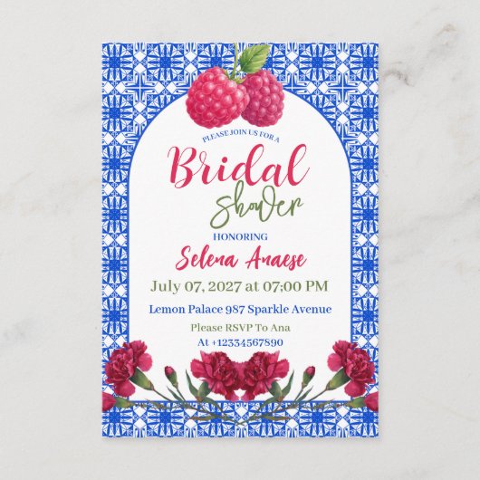 Bridal Shower Invitation Card 招待状 (正面)