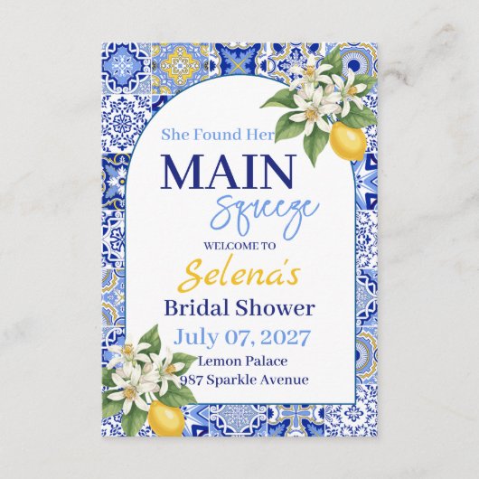 Bridal Shower Invitation Card 招待状 (正面)