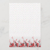 Bridal Shower Invitation Elegant Floral Template 招待状 (裏面)