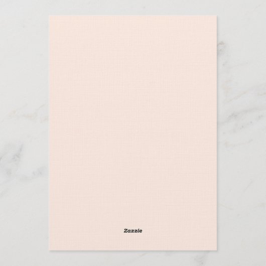 Bridal Shower Invitation | Elegant Pink Customizab 招待状 (裏面)