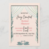 Bridal Shower Invitation | Elegant Pink Customizab 招待状 (正面)