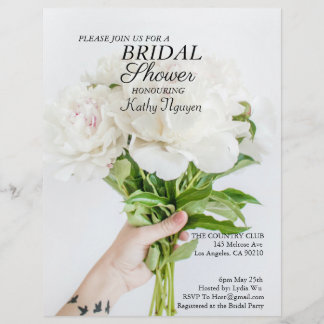Bridal Shower Invitation  Postcard レターヘッド