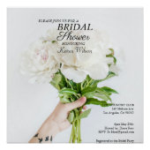 Bridal Shower Invitation RSVP Card Magnet Poster ポスター (正面)