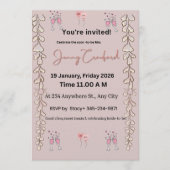 Bridal Shower Invite | Editable Digital Template | 招待状 (正面)