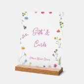 Bridal Shower "love in bloom" Gifts & Cards アクリルサイン (傾斜)