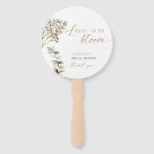 Bridal Shower Love Is in Bloom QR Code Boho ハンドファン (正面)