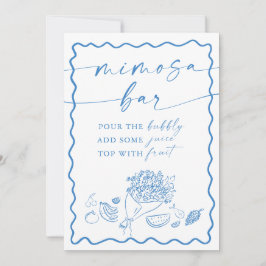 Bridal Shower Mimosa Bar Sign, Farmers Market  招待状