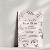 Bridal Shower, Modern Boho Minimalist,chic,    招待状