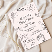 Bridal Shower, Modern Boho Minimalist,chic,    招待状